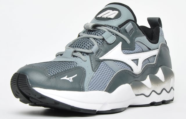 Mizuno Sport Style Wave Rider 1 Grijs Lace Up Heren Hardlooptrainers D1GA192705