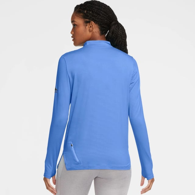 Nike element half top zip blue