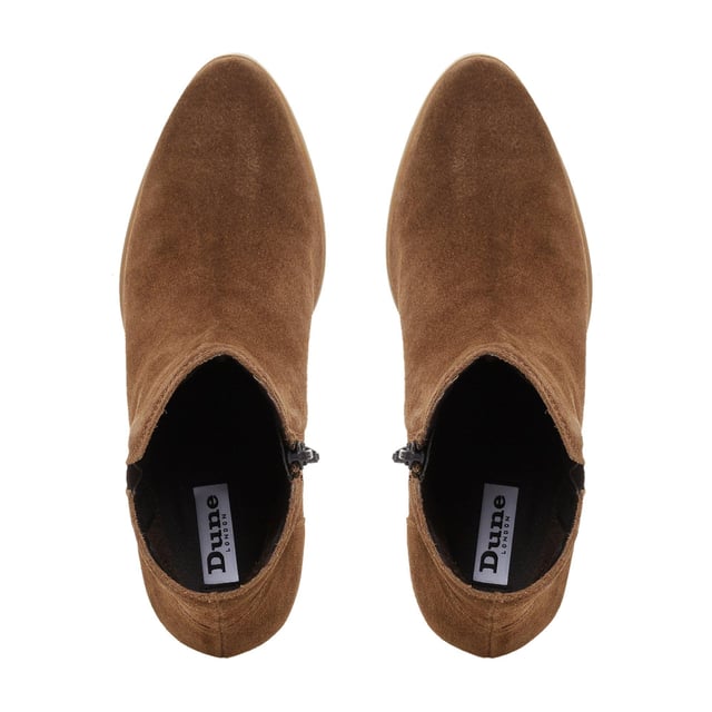 Dune block heel best sale ankle boot