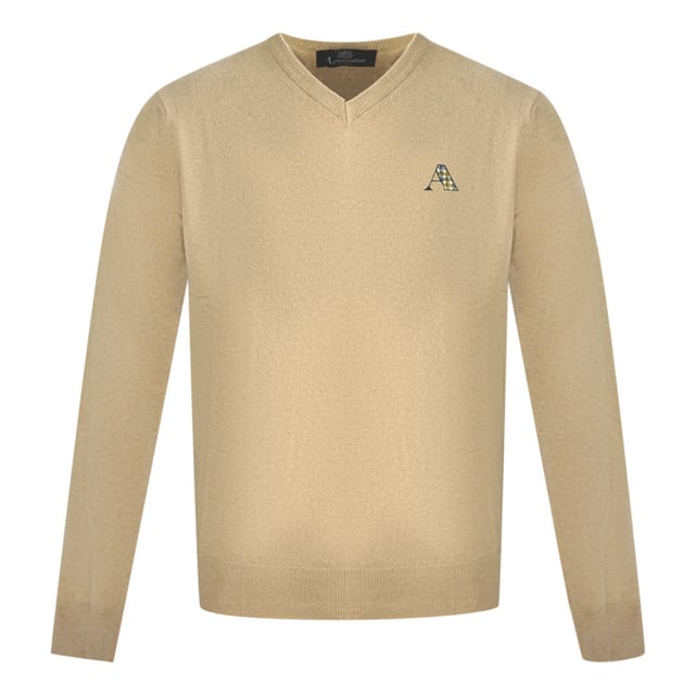 <p> • 40% wol, 40% katoen, 20% nylon </ p> <p> • lange mouwen </ p> <p> • V-hals </ P>