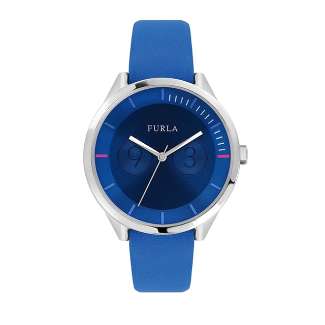 Furla Women s 31mm Metropolis Leather Watch Blue