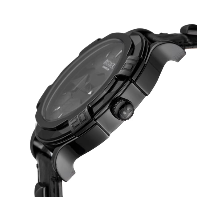 “   Life is short, Break the rules!”           This line, which is quoted on the caseback of the watch, is the essence of the Brooklyn Bridge collection. Go for a walk on the Brooklyn Bridge for a great view or you can wear the great view on your wrist and break trends every day.
Rebel Brooklyn Bridge Black Dial Men's Watch RB102-6071
Rebel Men's Watch from the Brooklyn Bridge Collection
Round 316L Stainless Steel Black Case
Black Dial, Mineral Crystal w/ Sapphire Coating
Black Leather Band with Tang Buckle
Water Resistance: 5 ATM (50 meters, 165 feet)
12mm Case Thickness, 48mm Case Diameter, 22mm Band Width
Quartz Movement