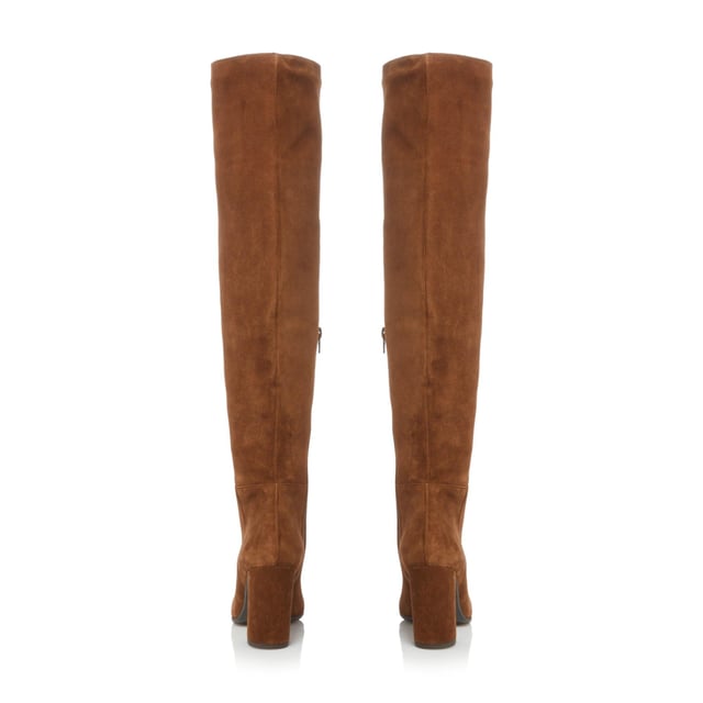 Light tan over sale the knee boots