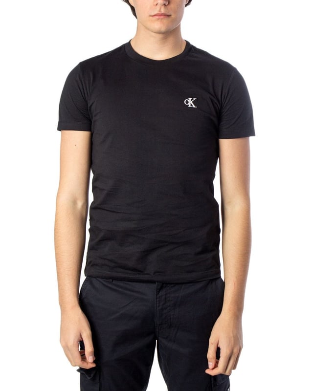 <b>Brand:</b> Calvin Klein Jeans<br><b>Gender:</b> Men<br><b>Type:</b> T-shirts<br><b>Season:</b> Spring/Summer<br><br><b>PRODUCT DETAIL</b><br>&bull; <b>Color:</b> black<br>&bull; <b>Pattern:</b> print<br>&bull; <b>Fastening:</b> slip on<br>&bull; <b>Sleeves:</b> short<br>&bull; <b>Neckline:</b> round neck<br><br><b>COMPOSITION AND MATERIAL</b><br>&bull; <b>Composition:</b> -100% cotton <br>&bull;  <b>Washing:</b> machine wash at 30°