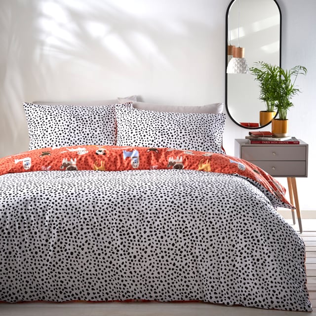 Dalmatian print duvet sales