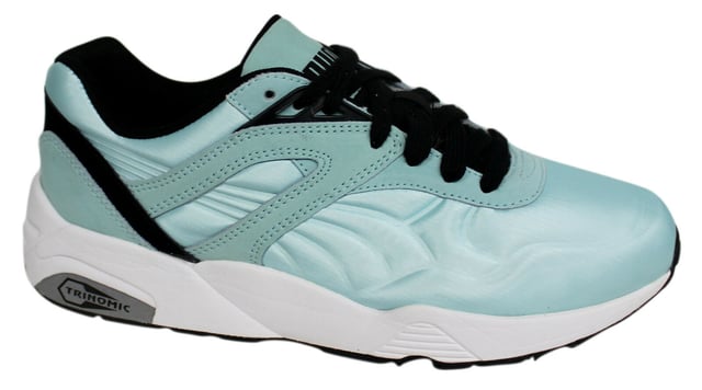 Puma Trinomic R698 Matt Shine Aqua Lace Up Mens Trainers 359305
