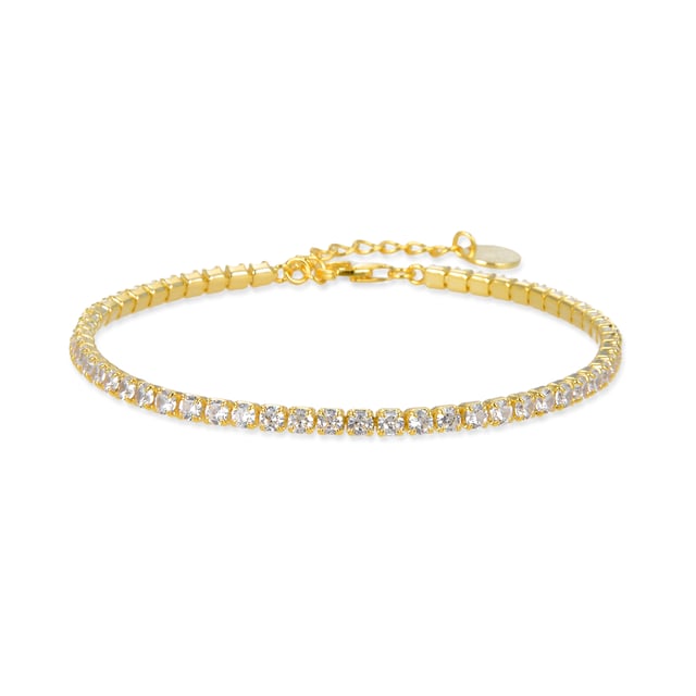 Tahu armband in 925 sterling zilver en briljant zirkonia met 18 karaat geelgouden plating. Moments to shine combineert perfecte ontwerpen die de tand des tijds doorstaan met meer innovatieve sieraden. Elegante en verfijnde sieraden die schitteren bij speciale gelegenheden.