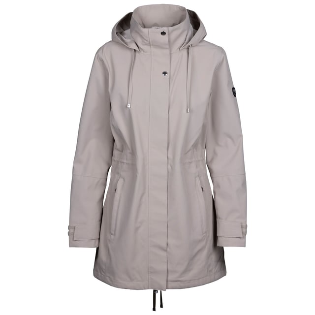 Buitenmaterialen: 100% Polyester TPU Membraan. Voering: 100% polyester. Stof: Oxford doek, geweven. Voering: Taffeta. Ontwerp: Eenvoudig. Stoftechnologie: Ademend, duurzaam. Manchet: Verstelbaar, met treksluiting. Halslijn: Kapitein. Isolerend, Lange Lengte, Gaaspaneel, Geventileerd. Mouwtype: Met lange mouwen. Kapkenmerken: Verstelbaar, Trekkoord, Gegroeid op Kap. Zakken: 2 Zijzakken, Rits. Sluiting: Volledige rits, Stormflap, Stud. Zoom: Aantrekkoord.