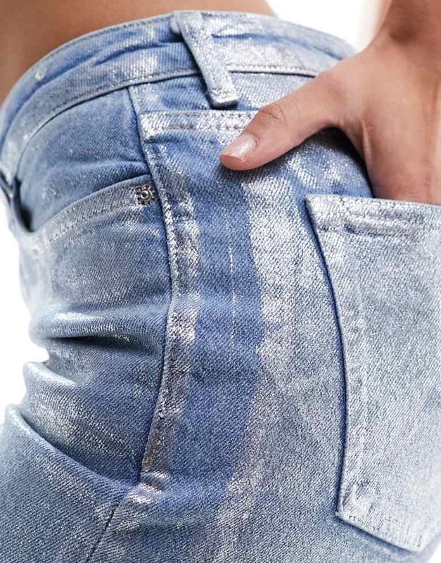 Jeans by Only Denim that does the talking Straight fit High rise Belt loops Five pocketsSold By: Asos