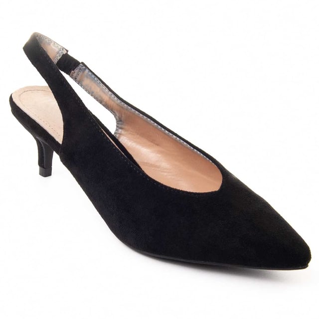 Damen High Heels. Bequemer Sitz. Gepolsterte Innensohle. Rutschfeste Sohle. Verstärkte Nähte. Von anderen Marken für unsere Marke hergestellt. Ungefährer Maße: 3 cm Absatz.