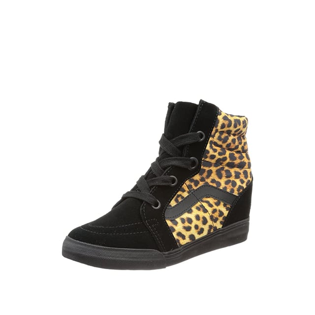 Vans sk8 hi wedge black on sale