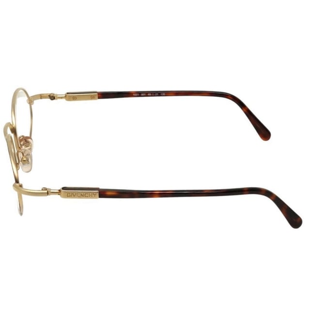 Givenchy 1021 001 Brown Framed Glasses. Lens Width = 49mm. Nose Bridge Width = 21mm. Arm Length = 135mm. Brand New Glasses Frames, please note that these frames do not include a case. Product Code - 1021 001