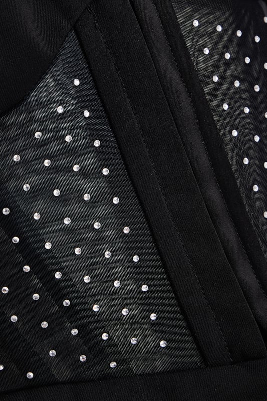 - Tailored design - Diamante embellished - Corset detail - Fitted style - Model height: 5'8" - Model wears uk 8 / us 4 / eur 36 - Always check the care wash label - Cool hand wash with mild detergent