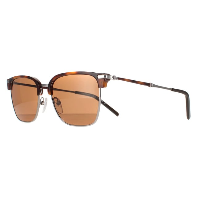Salvatore Ferragamo Rectangle Mens Light Ruthenium Tortoise Brown SF227S  Salvatore Ferragamo are a rectangle style crafted from lightweight acetate. The adjustable nose pads and slender arms allow for an all round comfortable fit. A subtle Ferragamo logo features on the inside of the plastic temple tips for a stylish look.