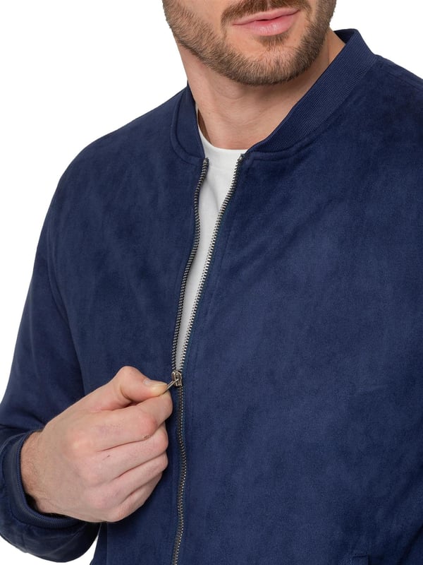 Introducing the Men's Suede Bomber Jacket, a versatile and fashionable wardrobe staple, perfect for layering. Made from soft suede, this jacket offers a luxurious texture and feel. It features a timeless bomber style with a zip-up front, ribbed cuffs, and hem for a comfortable, fitted look. Ideal for both casual and smart-casual settings, the premium suede enhances any ensemble with a touch of sophistication. The jacket also includes two convenient side pockets and an interior pocket for added functionality.