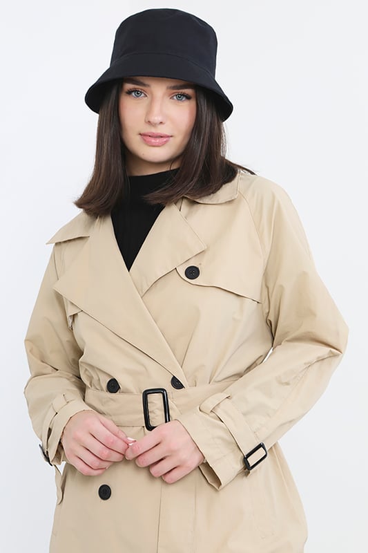 Light tan trench coat sales