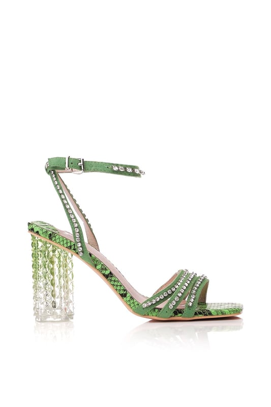 Lime green and on sale clear heels