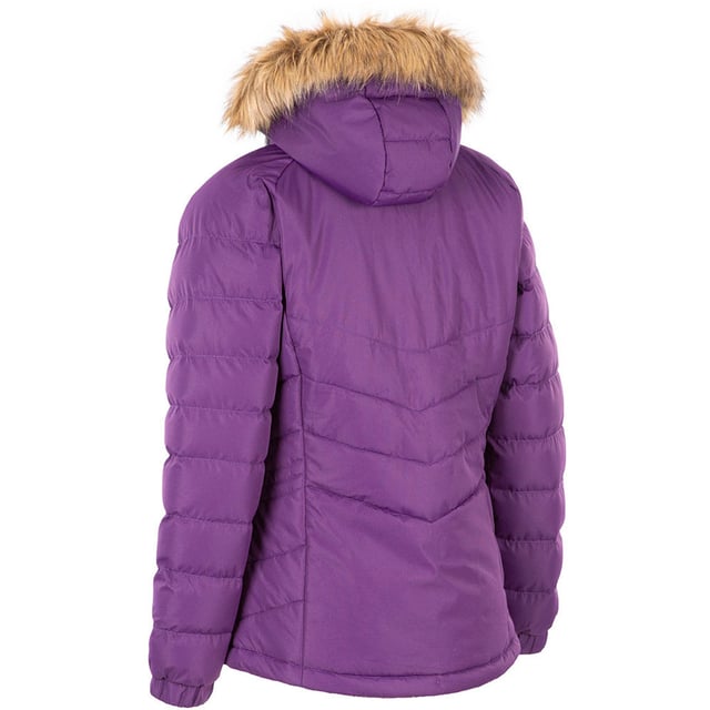 Ladies' NADINA is a warm waterproof winter jacket with a removable hood.