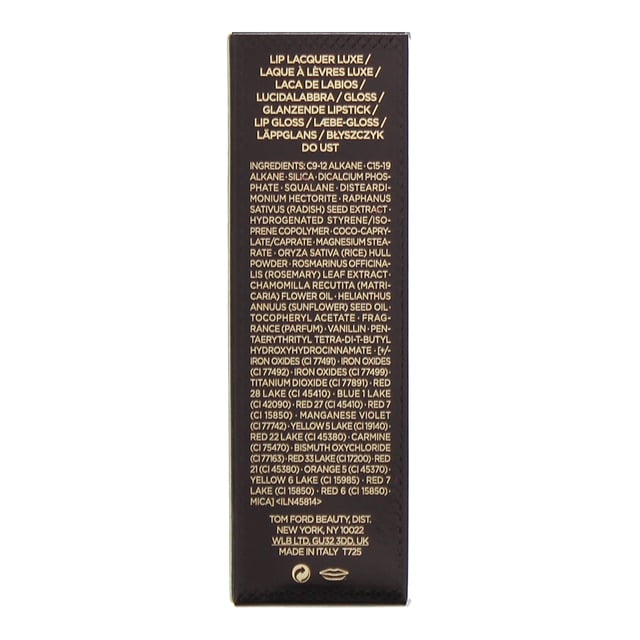 TOM FORD Lip Lacquer Luxe is an unique, moisture- and pigment-rich liquid lipstick. This smudge-free, transfer resistant, long wear formula offers intense, soft matte finish in 10 different colours.