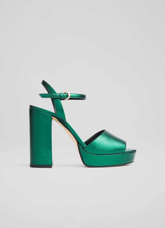 Lk bennett top green sandals