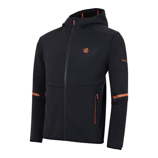 Fabric: Ilus Core Stretch. Design: Contrast, Logo. Pockets: 2 Side Pockets, Zip. Neckline: Hooded. Sleeve-Type: Long-Sleeved. Cuff: Stretch Binding. Hem: Stretch Binding. Fabric Technology: Anti-Bacterial, Antibacterial, Chemical Free, Heavyweight, Odour Control. Chin Guard, Inner Zip Guard. Sun Rating: UPF 50+. Sustainability: Made from Recycled Materials. Hood Features: Sew-On. XS: 36 in. S: 38 in. M: 40 in. L: 42 in. XL: 44 in. XXL: 48 in. 3XL: 51 in.