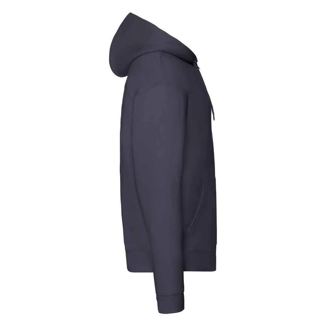 Material: 70% Cotton, 30% Polyester. Fabric: Single Jersey. Design: Plain. 280gsm. Hood Features: Double Layer, Drawcord, Self Fabric. Hem: Elasticated, Ribbed. Drop Shoulder, Metal Zip Pull, Taped Neck, Twin Needle Stitching. Cuff: Elasticated, Ribbed. Neckline: Hooded. Sleeve-Type: Long-Sleeved. Pockets: 2 Front Pockets. Fastening: Full Zip. Sustainability: Amfori, Better Cotton Initiative, BSCI, Fair Labor Association, No Child Or Forced Labour Used, Oeko-Tex Standard 100 Certified, WRAP Certified.