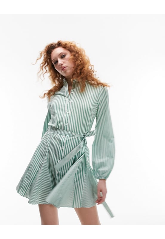 Topshop stripe mini dress 2025