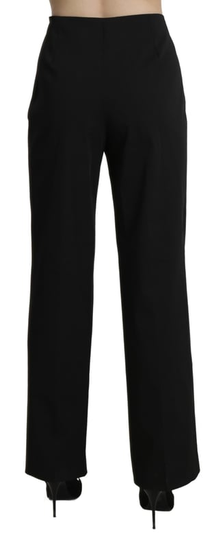 BENCIVENGA
  High waist straight pants
  Color: Black
  Material: Cotton
  Zipper closure
  Logo details
  Made in Italy
  Womens pants
Material: Cotton