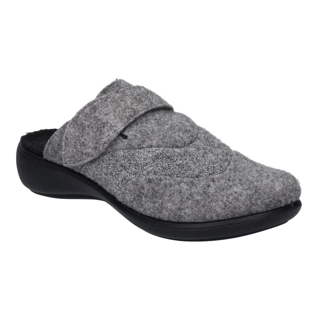 Voor weldadig warme voeten is de slipper gevoerd met plush. Het klittenband zorgt voor een goede grip en een vlotte instap in de schoen. U kunt de uitneembare zool eenvoudig verwisselen. Met de G 1/2-schoen breedte, biedt de slipper Korsika 308 een normale breedte aan de voet. Ga je gang met de dagelijkse Allrounder voor thuis.