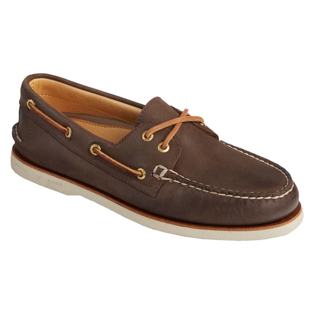 The Authentic Original, elevated to the Gold Cup standard with soft lambskin linings, rich leather uppers, 18k gold-plated eyelets, and a classic leather welt construction for durability.