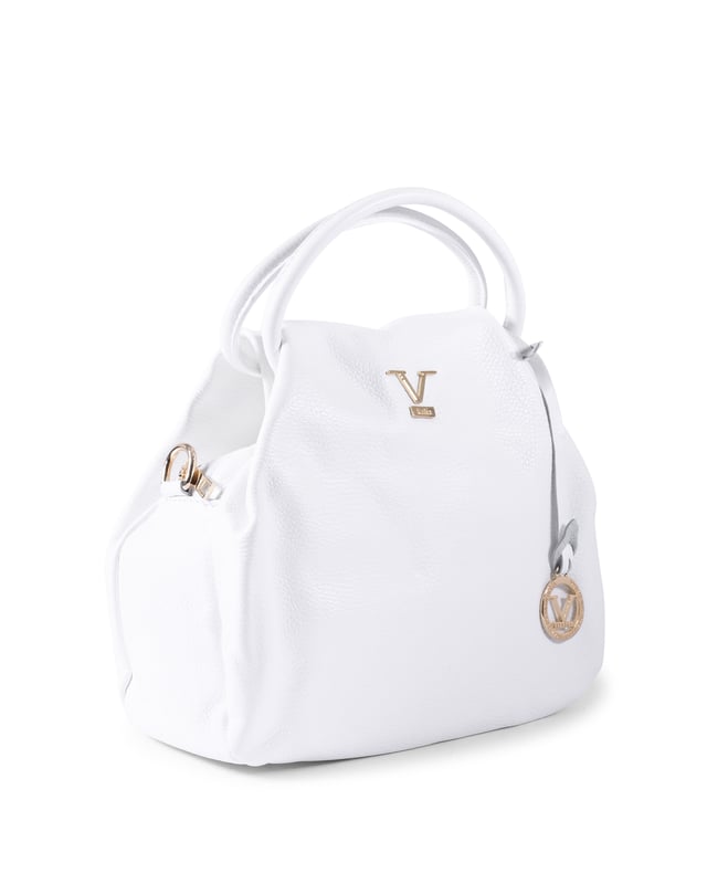 By: V Italia - Detail: V10312 DOLLARO BIANCO - Colour: White - Composition: 100% LEATHER - Measures: 30x25x12 cm - Made: ITALY