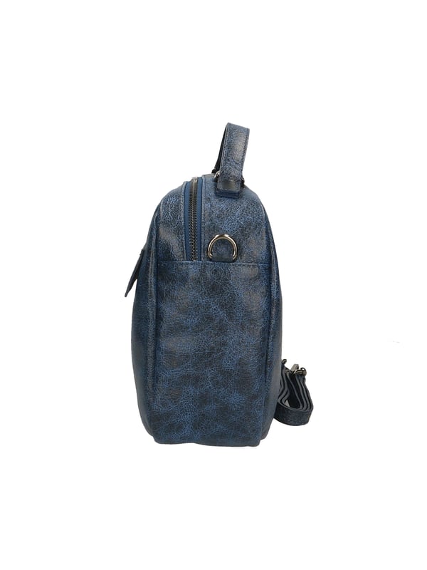 Bolso de mano unisex en piel genuina con efecto envejecido, bandolera ajustable extraíble. Interior forrado, 1 bolsillo con cremallera. Producto artesanal italiano. Hecho en Italia.