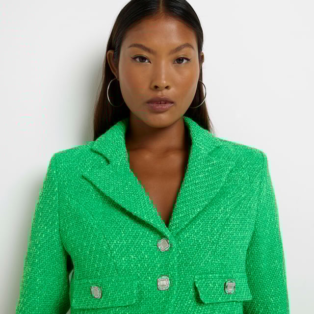Tweed jacket womens outlet river island