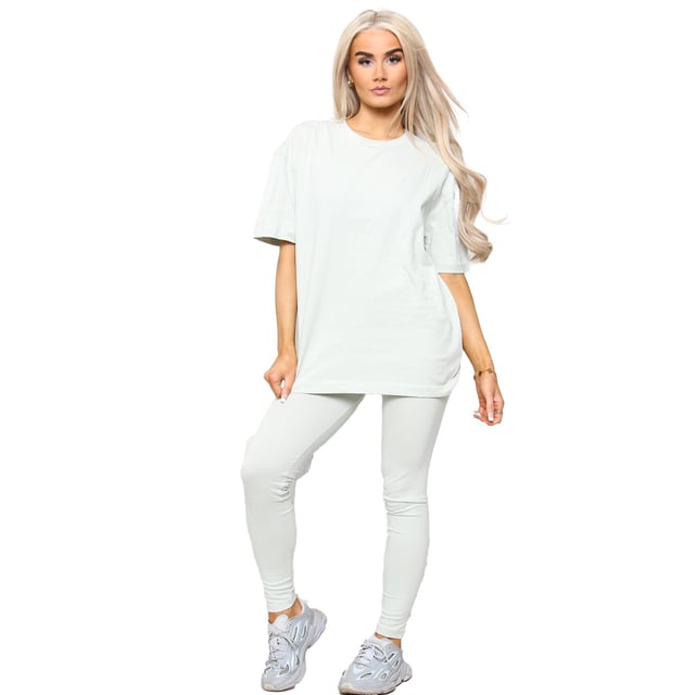 Kruze Womens Oversized TShirt Tracksuit