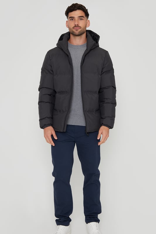 Threadbare hooded puffer jacket clearance