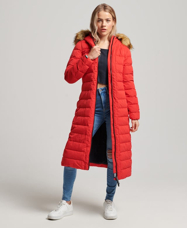 Superdry arctic top long puffer coat