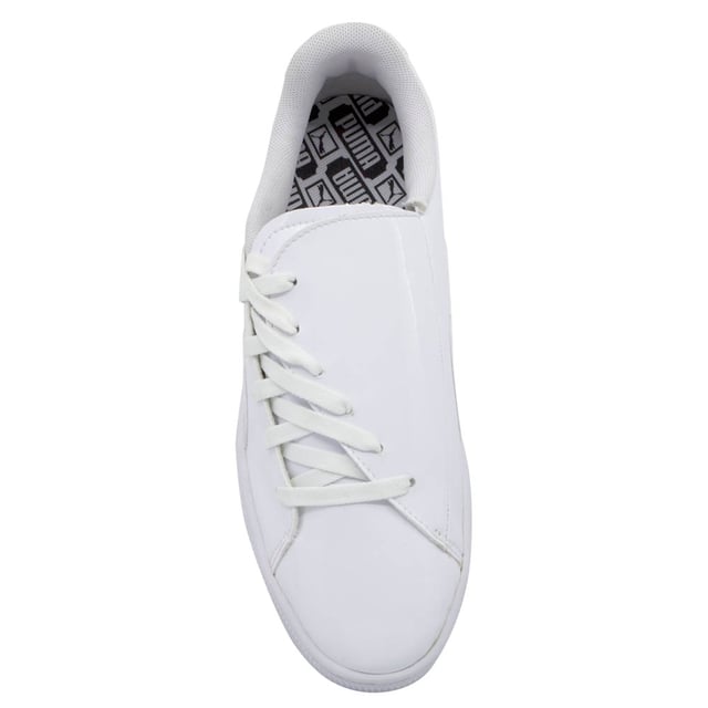 White patent outlet puma trainers