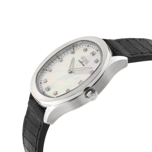 Only once in a lifetime is such a breathtaking stunner achieved in design, and Gevril’s Morcote collection is a standout timepiece with a fresh, simple take on classic beauty.

From picturesque inspiration and a historically preserved land, this collection is a classic named after one of the most beautiful villages in Switzerland. Much like the land that inspired its design, Morcote features colors and metals from mother nature to elegant effect. Like sloping mountain curves meeting a lake, the 36mm brushed polished case encompasses a stunning mother of pearl dial that does not shy away from its namesake’s moniker “the Pearl of Ceresio”. The true mark of this watch, the remarkable dial, features 12 cultured diamonds as time indices. And, not to be outdone, this collection features an option for a, nearly unmatched, diamond count of one and a half carats in 80 Cultured diamonds on the case accentuating nature’s beauty with opulence and organic, clean lines. Each watch comes with a genuine Italian leather strap with tang buckle that boldly represents the best of land and sea in a monument of nature itself. 

Escape into Morcote, because beauty this gracious deserves admiration. More than a watch, Morcote is an experience to behold.


Gevril 10041 Women's Morcote Swiss Quartz Diamond Watch

Gevril Women's Swiss Diamond Watch from the Morcote Collection
36mm SS Brushed Polished Case, White MOP Dial
12 Cultured Diamonds on Dial, Clarity VS, Color FG
Push Pull crown
SS Screw in case back, Limited Edition 01/500
Genuine Italian Black Leather Strap with Tang Buckle
Anti-reflective Sapphire Crystal
5 ATM (50 Meters 165 Feet)
Swiss Quartz Movement Ronda 762
