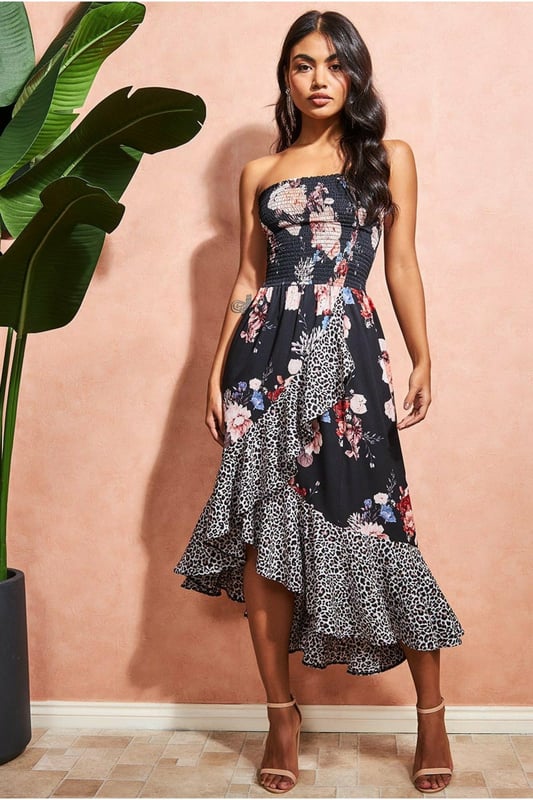 Simple contrast dress store
