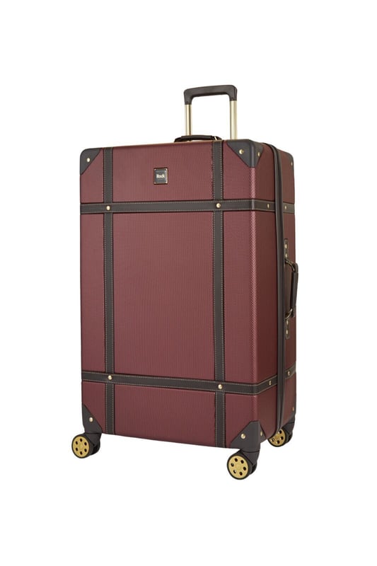 Introducing the Vintage Hard Shell Suitcase - a fusion of classic aesthetics and contemporary functionality, exclusively designed for Modern Explorers. This trunk-inspired masterpiece embodies timeless charm coupled with lightweight construction and robust durability.

Design Features:

A harmonious blend of classic and contemporary design elements.
Effortless gliding with 8 smooth-rolling wheels and a telescopic handle.
Crafted from impact-resistant hard shell ABS material for ultimate protection.
Reinforced corners safeguard against the rigors of baggage handling.
Integrated Travel Sentry-approved TSA combination lock ensures security without compromise.
Experience a luxurious interior with soft-touch lining, a mesh divider section, and a zipped pocket for organized packing. The suitcase also features a convenient zipped inside pocket and elasticated packing straps, ensuring your belongings remain securely in place during your explorations. Elevate your travel experience with the Vintage Hard Shell Suitcase - a symbol of style, durability, and convenience for the Modern Explorer.

Sizes:

Cabin/Small: 55 x 35 x 22cm, 3kg
Medium: 68 x 45 x 26cm, 4kg
Large: 78 x 50 x 29cm, 5kg
Full Available in 3 Sizes | Cabin/Small, Medium, Large.. Important Note: Please select preferred size. Sizes sold individually, not in a set.
