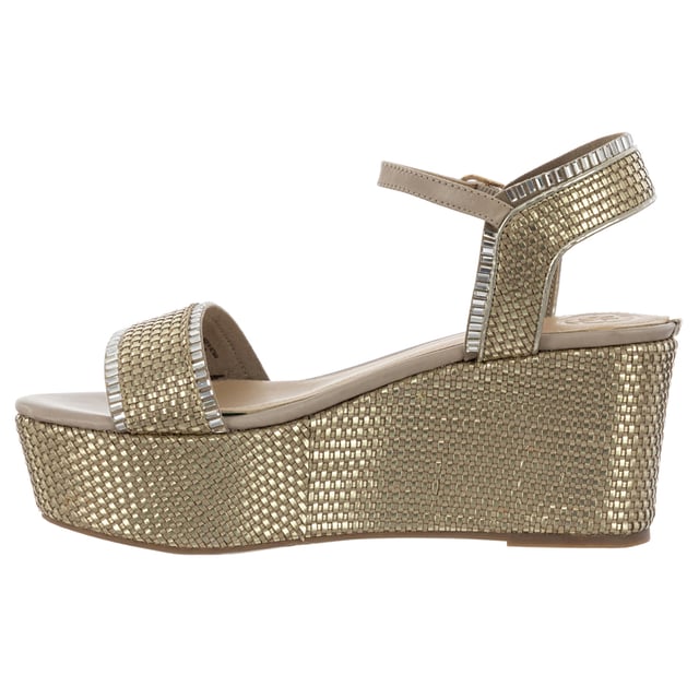 Guess FLLS22LEL03-PLATI-39 Deze sandalen zijn de ideale schoen voor in de zomer.