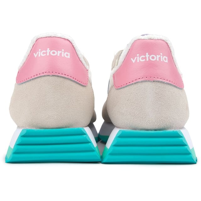 Step Into Retro Vibes With The Victoria Cosmos. This Sleek Women's Trainer Radiates Throwback Style With Its Iconic V Side Panelling And Neon Serrated Sole. Super Lightweight And Breathable Nylon Uppers Move With You, While The Branded Tongue And Rubber Outsole Add Bold, Comfortable Cushioning. Slip Into These Fresh, Vegan Kicks And Feel Fashion With A Conscience And A Pinch Of Nostalgia With Every Stride.