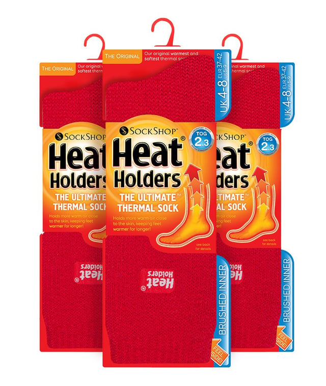 HEAT HOLDERS - 3-Pack Multipack Dames Geïsoleerde Thermosokken Voor De Winter 2
