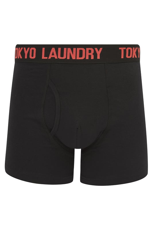 Indulge in everyday comfort with this 6-pack of boxers from Tokyo Laundry. Made from cotton-rich and stretch fabric, these boxers offer a soft and breathable feel. The plush woven waistband provides a secure fit, while the colours and slogan waistband adds a dash of style to your everyday essentials. Upgrade your underwear collection now!