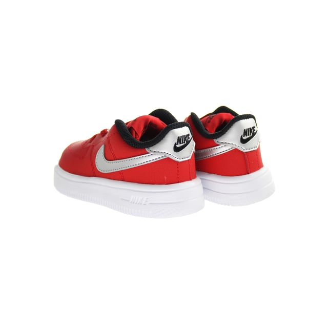 Nike Force 1 '18 (TD) Lace-Up Red Suede Leather Kids Trainers 905220 609