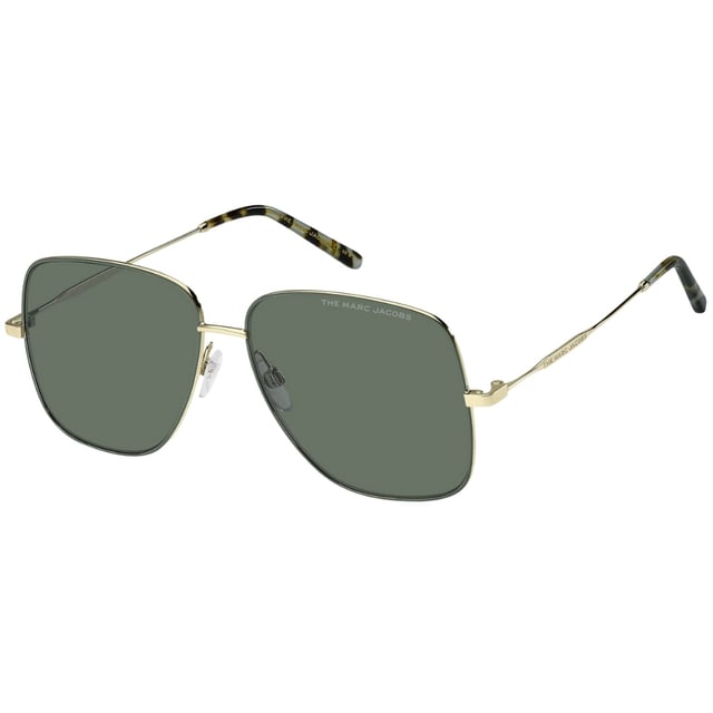De zonnebril biedt 100% bescherming tegen UVA- en UVB-zonlicht en voldoet aan de Britse norm EN 1836:2005. Perfect voor zomerweer, deze zonnebril is zowel stijlvol als praktisch. Marc Jacobs Gold 619 0OGA QT zonnebril, lensbreedte = 59 mm, neusbrugbreedte = 13 mm, armlengte = 145 mm, Made In China zonnebril, zonnebrillenkoker, schoonmaakdoekje en verzorging Alle instructies inbegrepen, 100% bescherming tegen UVA- en UVB-zonlicht en conform de Britse norm EN 1836:2005 Stijlcode: MARC 619/S 0OGA QT gouden zonnebril