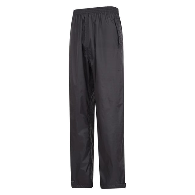 100% Nylon. Design: Plain. Fastening: Pull-On. Adjustable Ankle, Packaway, Taped Seams. Fabric Technology: Breathable, IsoDry, Waterproof. Pockets: 2 Side Pockets. Waistline: Elasticated. Waterproof Rating: 1500mm.