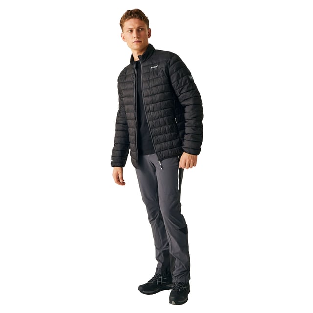 Material: Polyamide. Filling: Feather-Free, Synthetic Down. Design: Logo, Plain. Fabric Technology: Durable, DWR Finish, Insulating, Lightweight, Tear-Resistant, Waterproof. Bulk Free, Compressible, Packaway, Padded. Neckline: High-Neck. Sleeve-Type: Long-Sleeved. Cuff: Stretch Binding. Pockets: 2 Side Pockets, Zip. Fastening: Full Zip. Hem: Stretch Binding. Denier: 20D. Contents: 1 Drawstring Bag. Sustainability: Cruelty Free, Made from Recycled Materials. S: 38 in. M: 40 in. L: 42 in. XL: 44 in. XXL: 48 in. 3XL: 51 in.