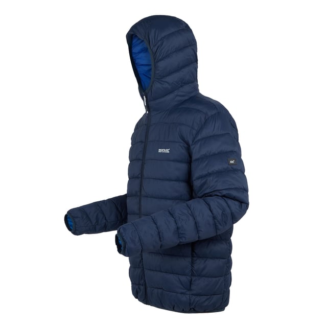 100% Polyamide. Fabric: Baffled, Synthetic Down Touch. Design: Logo. Fabric Technology: DWR Finish, Insulating, Lightweight. Neckline: Hooded. Sleeve-Type: Long-Sleeved. Padded. Cuff: Stretch Binding. Hood Features: Grown On Hood, Stretch Binding. Pockets: 2 Lower Pockets, Zip. Fastening: Full Zip. Hem: Stretch Binding. Denier: 20D. Sustainability: Feather-Free, Made from Recycled Materials. S: 38 in. M: 40 in. L: 42 in. XL: 44 in. XXL: 48 in. 3XL: 51 in.