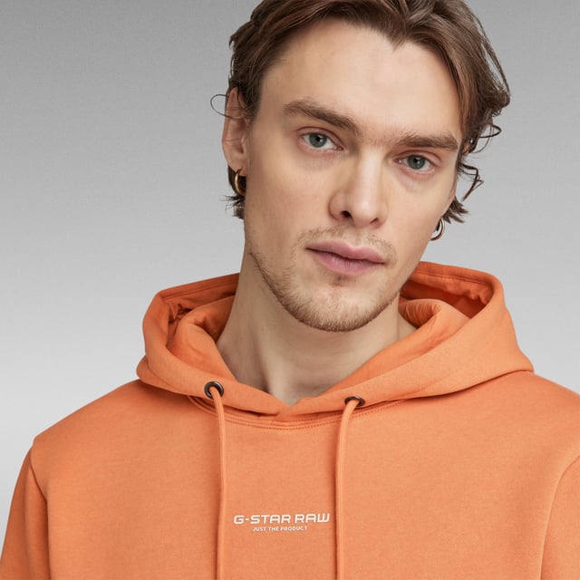 Orange g star hoodie new arrivals